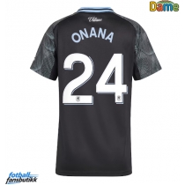 Aston Villa Amadou Onana #24 Bortedrakt Dame 2025-26 Kortermet